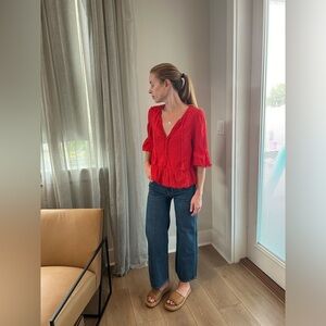 Madewell Pom Pom Blouse